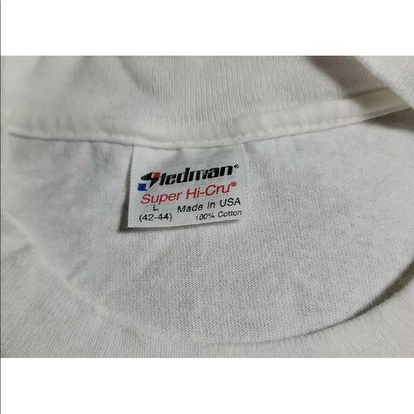 Vtg 90s Operation Desert Storm F-117 Stealth T-Shirt Size L Single-Stitch USA - Picture 8 of 11